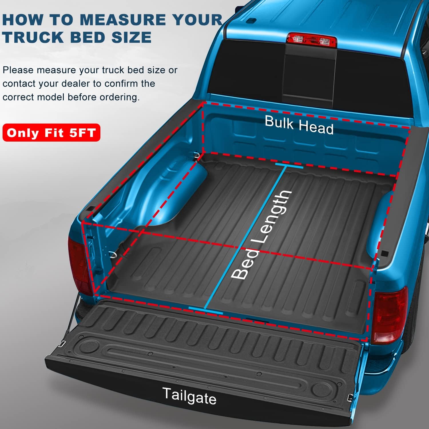 Soft Roll Up Truck Bed Tonneau Cover for Tundra 2007-2013 Fleetside 5'5"FT Bed S99872