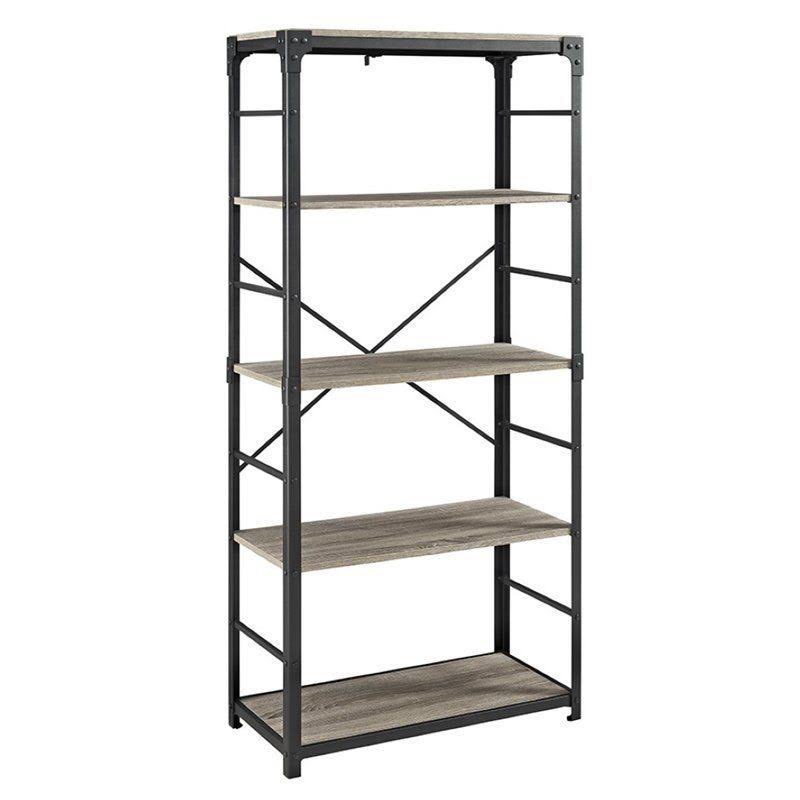 4 Shelf Bookcase in Driftwood H42978