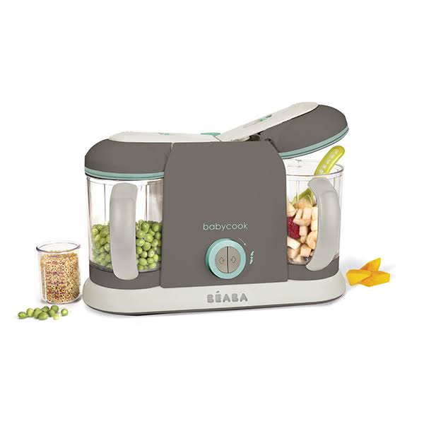 Baby Blender/Steamer, 2.3 qt, Polypropylene, Latte/Mint V836949