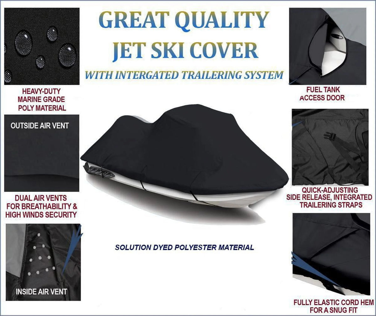 Black 600 Denier Jet Ski Cover R624397