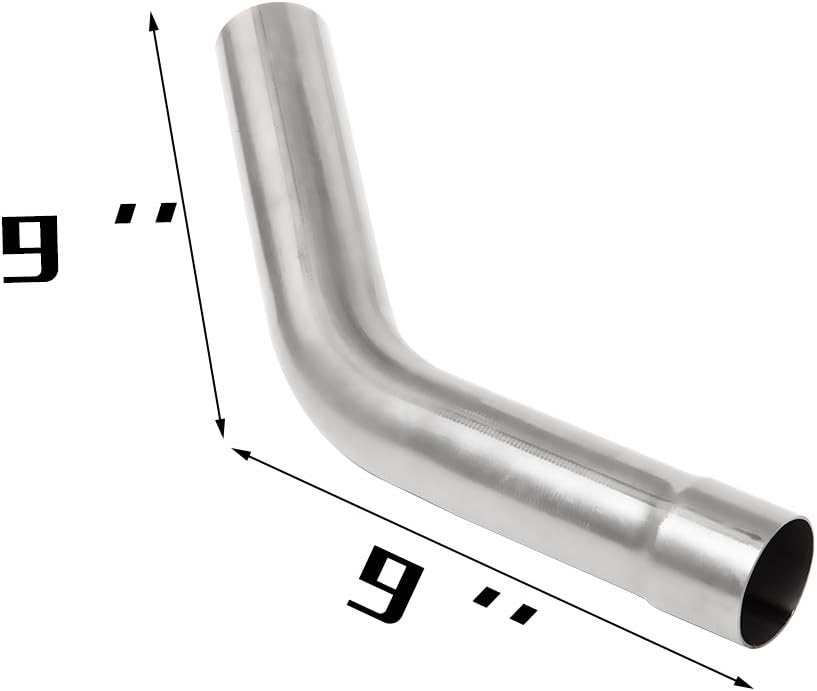 8PCS Mild Steel Mandrel Bend Exhaust Tubing Kit P7350