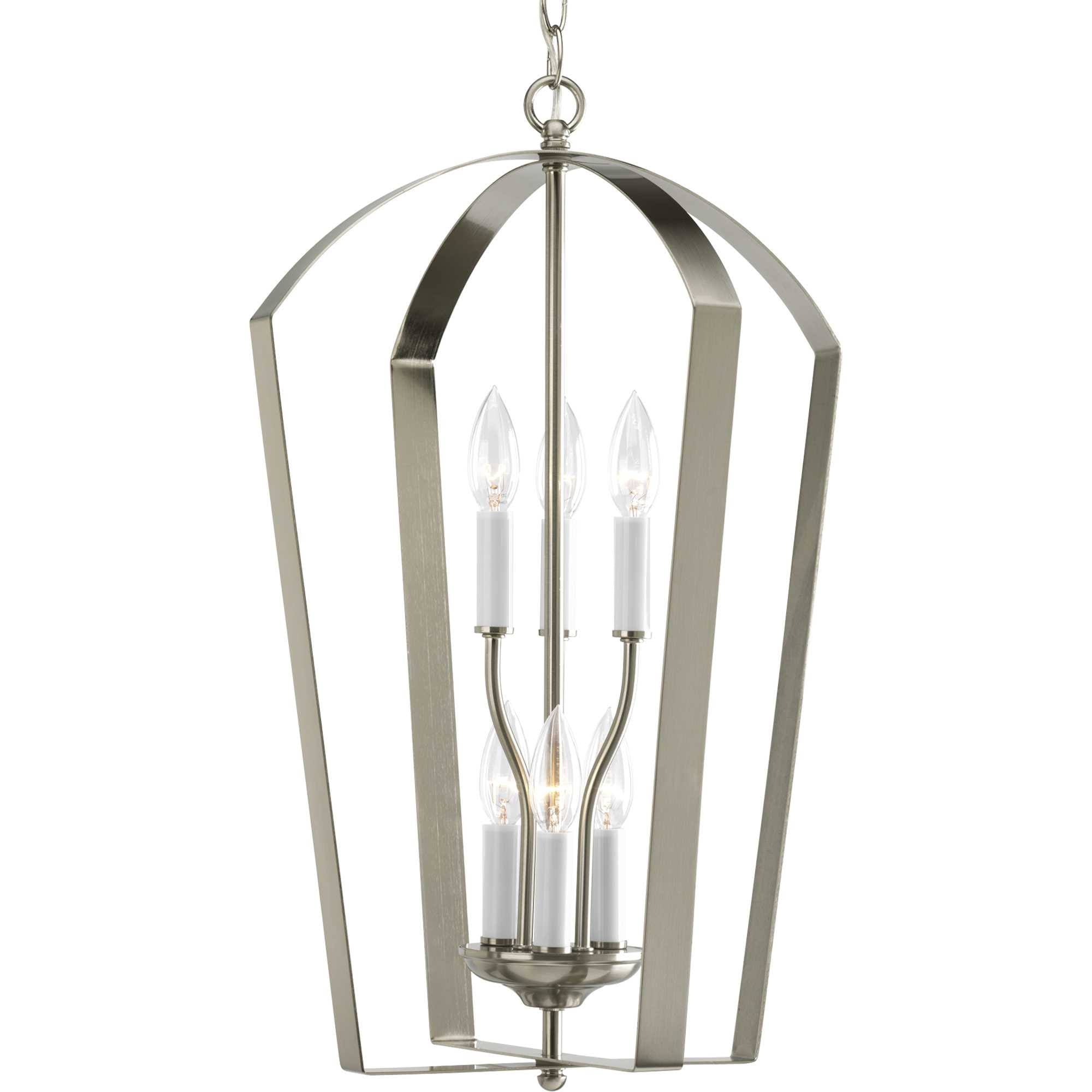 Brushed Nickel Foyer Light N128234