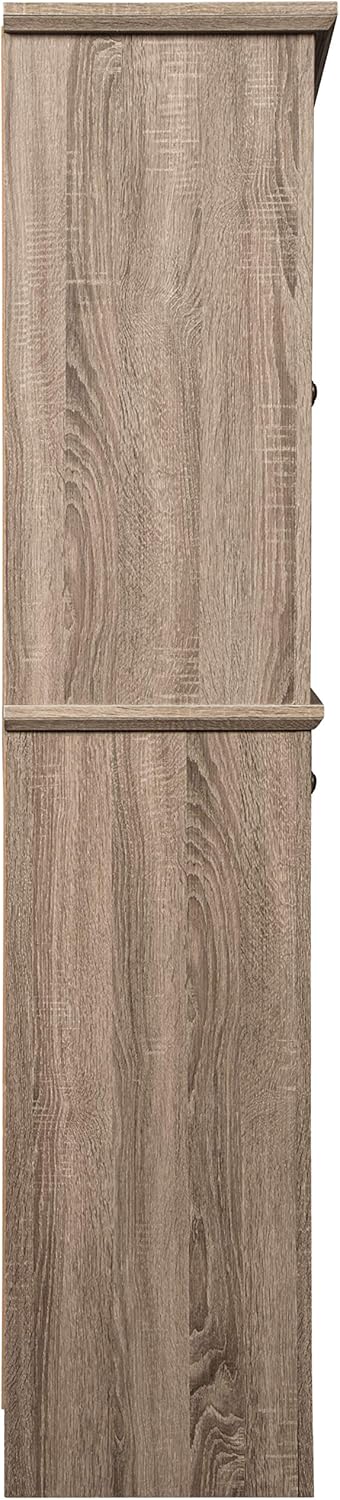 Rustic Farmhouse Accent Cabinet with Adjustable Shelves, Gray W512