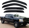 4-pcs Window Visors Wind Deflectors for Chevy/GMC Crew Cab Pickup SUV P17255