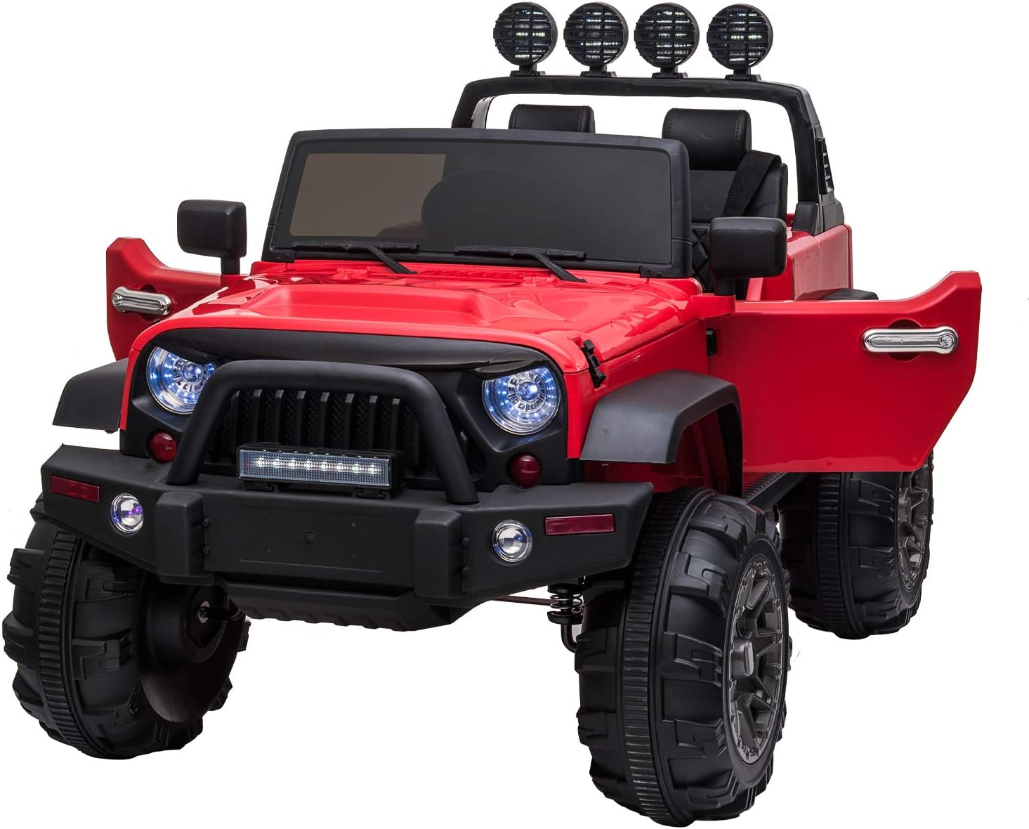 12V Kids Ride On Cars Truck with Remote Control Orange Y2845