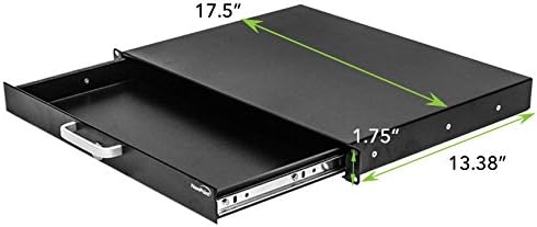 19 Inch Rack Mount Lockable Deep Drawer 1U Pack of 2 V197662