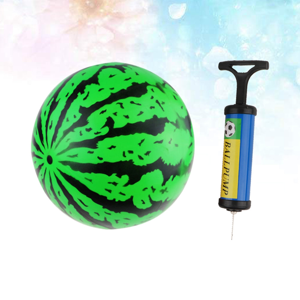 2Pcs 9 Inch Inflatable Bouncy Ball with Pump Kids Education Toys R86609