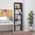 Gray Book Cabinet Room Divider Chipboard Z9020