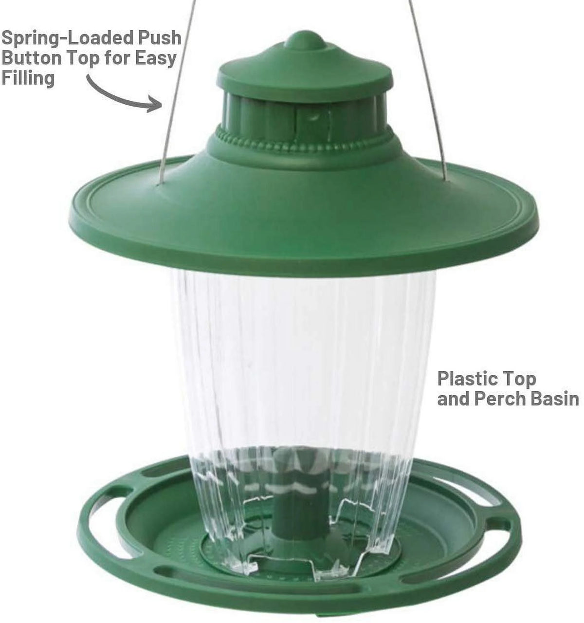 Green Lantern-Style Wild Bird Feeder I93632