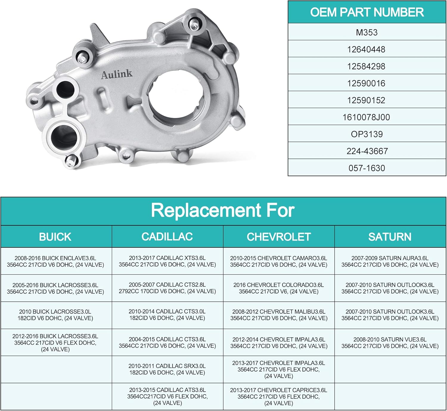 Oil Pump Pack of 2 G2519