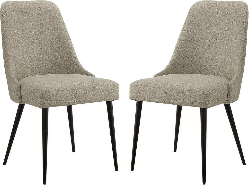 Black PU Set of 2 Dining Chair B656