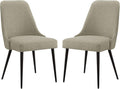 Black PU Set of 2 Dining Chair B656