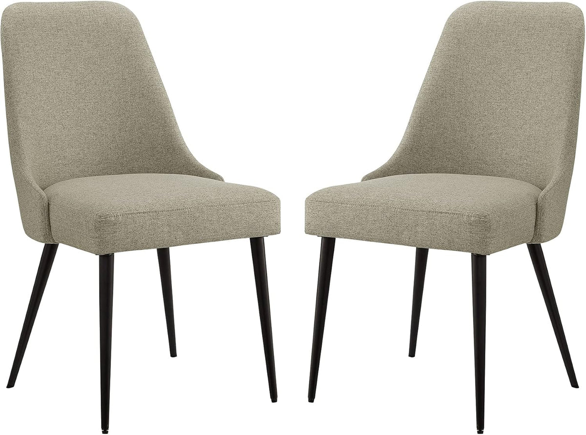 Black PU Set of 2 Dining Chair B656