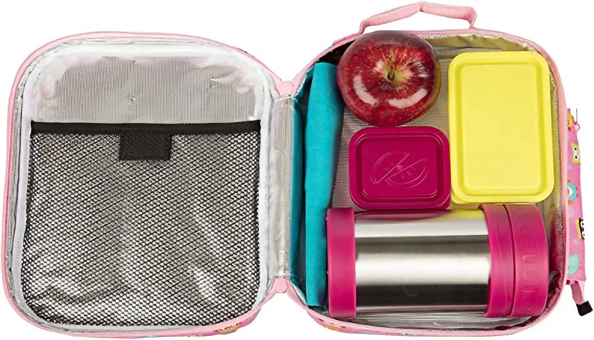 (2 pack) Insulated Lunch Box Tote with Snack Pocket and Water Bottle Holder R16234
