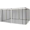 Replacement Mesh Mosquito Netting Screen Walls for 10' x 12' Patio Gazebo, 4-panel Sidewalls with Zippers K64257