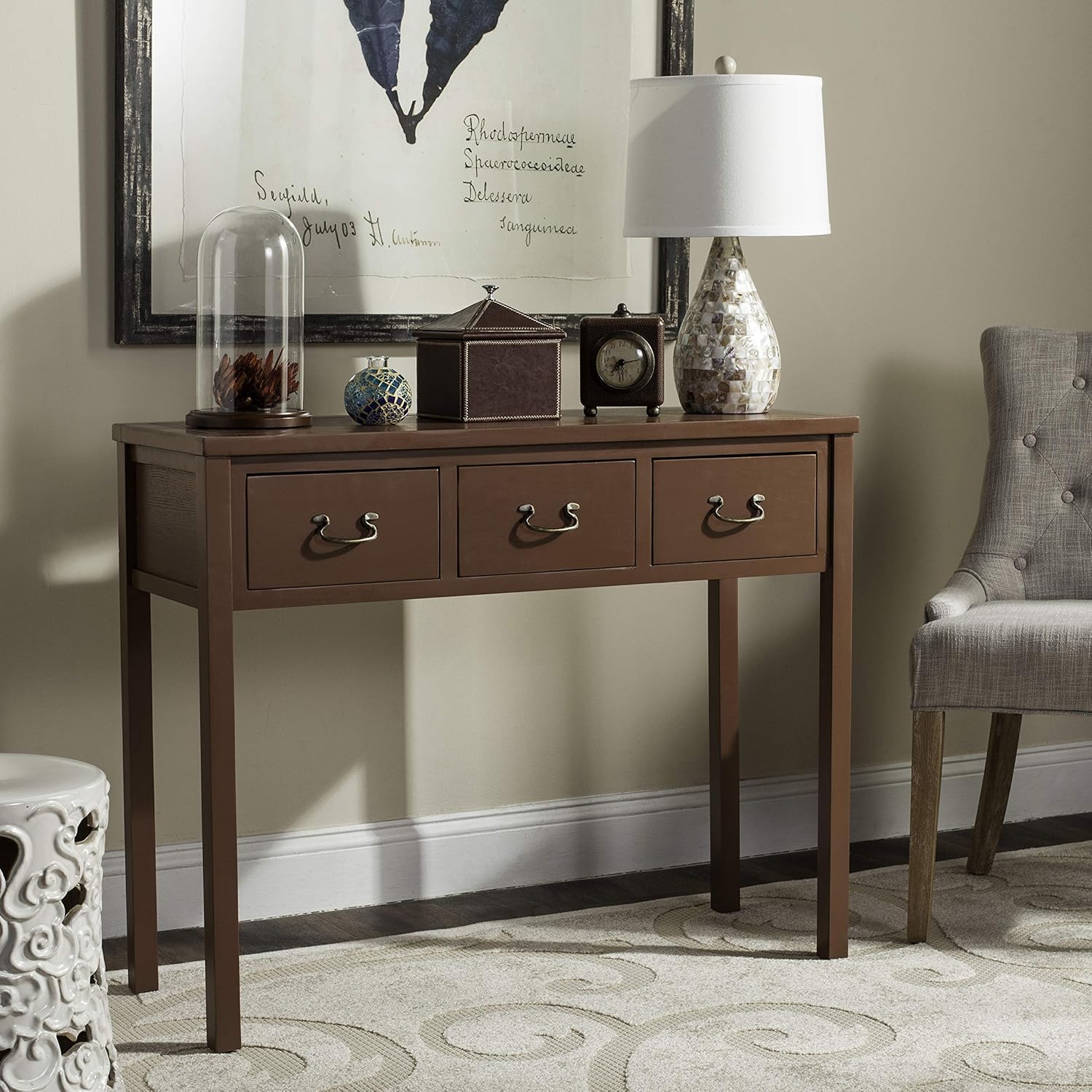 White Console Table Y3941