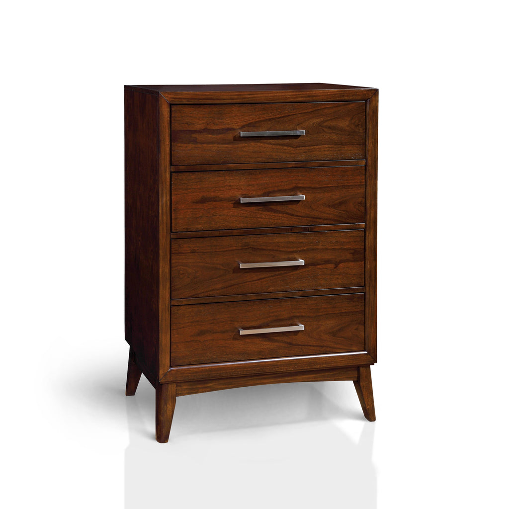 Brown Cherry 4-Drawer Chest G133