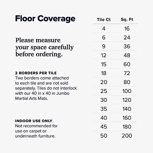 1 inch Thick Martial Arts Foam Exercise Mat, Tatami Pattern E95425