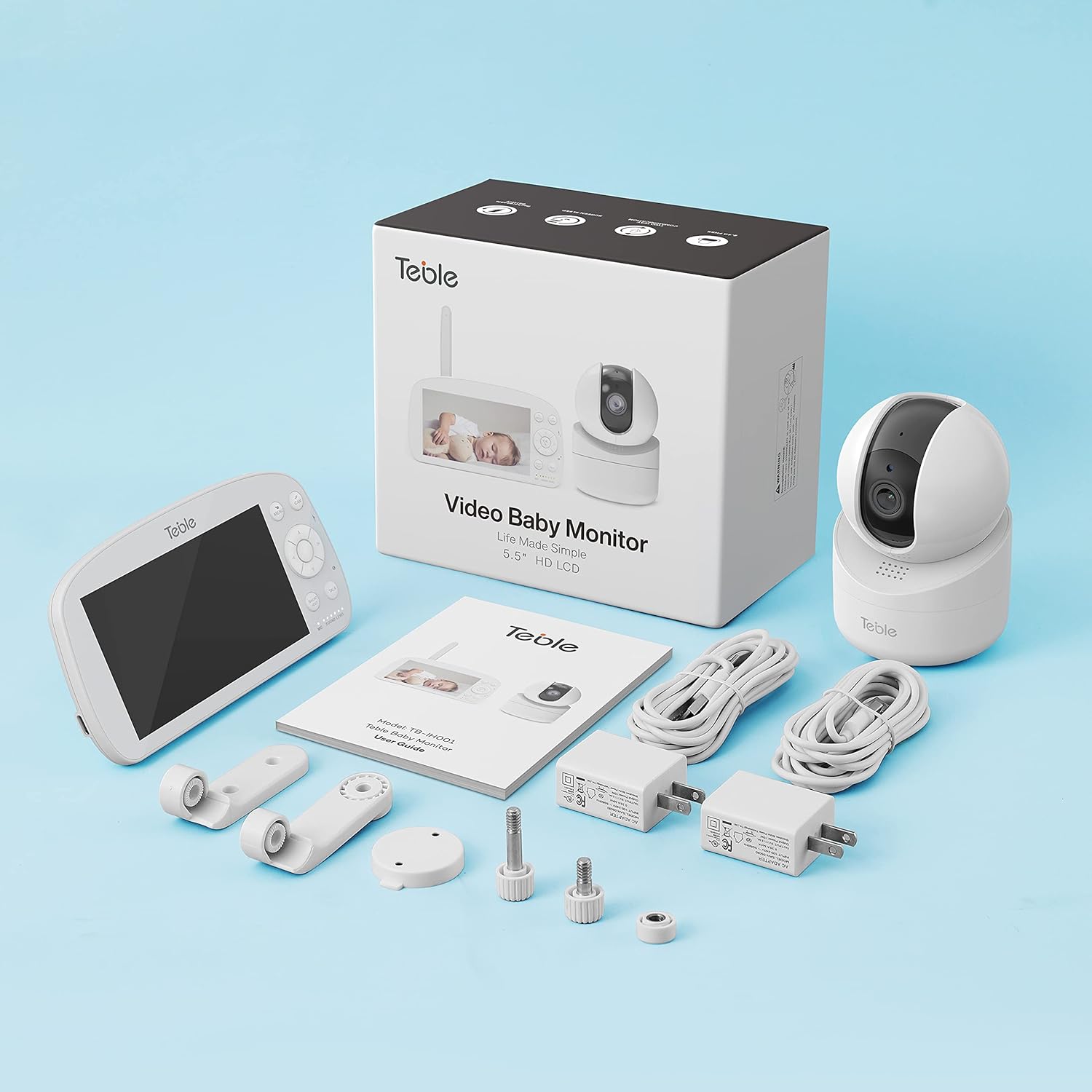 5.5 HD Video Baby Monitor with Camera and Audio H2498