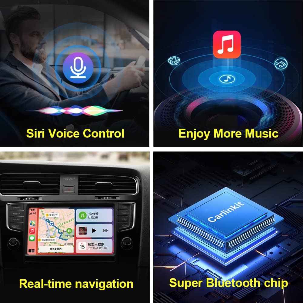 Wireless CarPlay Adapter, 3.0 Version, Wi-Fi 5G F1054