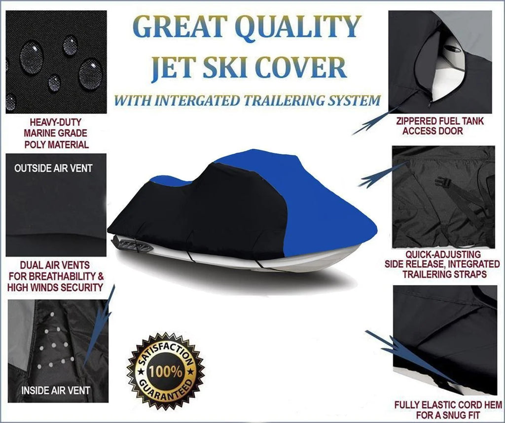 Heavy-Duty Jet Ski PWC Cover 1-2 Seater M1822