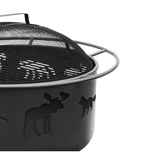 Black Wildlife Fire Pit X955473