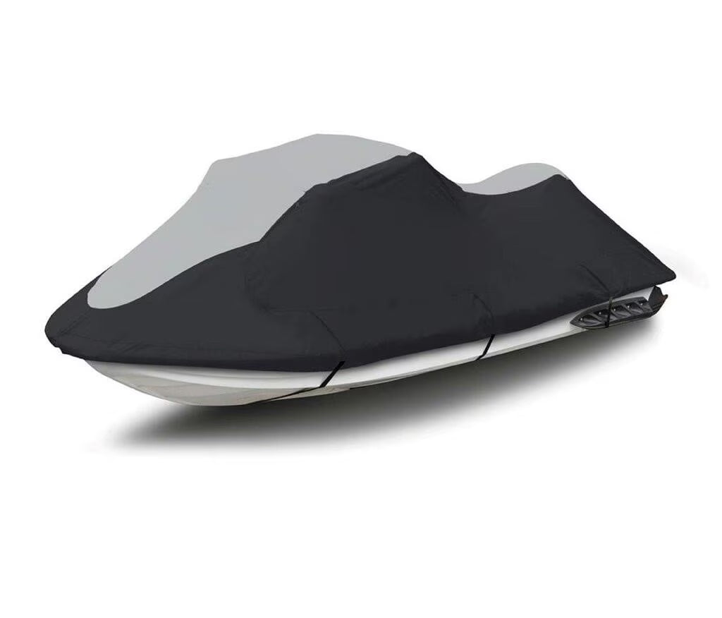 Trailerable Jet Ski Cover Black/Grey 1-2 Seater Q8908