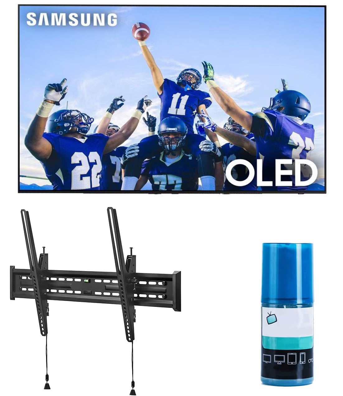 55" 4K OLED Smart TV with Tilt Mount and Screen Cleaner Kit Z563