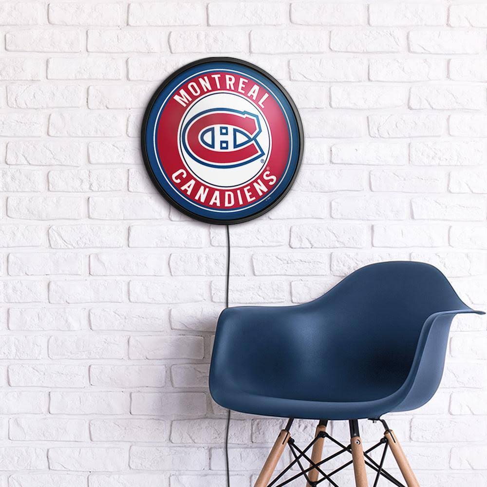 Round Slimline Lighted Wall Sign S19113