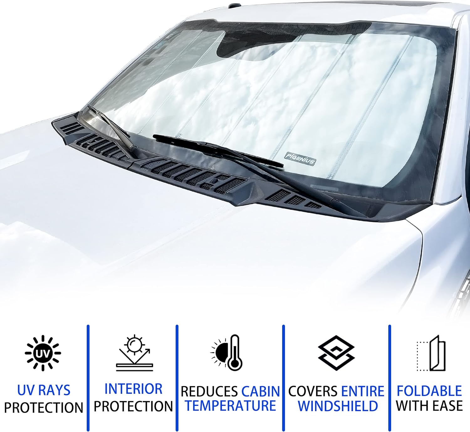 Front Windshield Sun Shade Pack of 2 X839