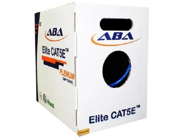 1000 ft. Red Cat5e Plenum Unshielded Solid Cable T191