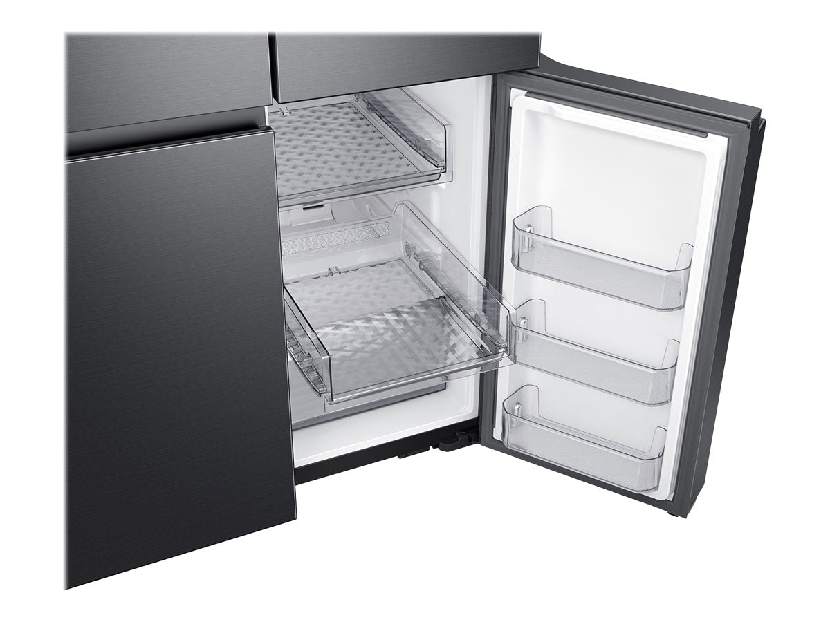 Black Stainless Steel Bottom-Freezer Refrigerator R8792