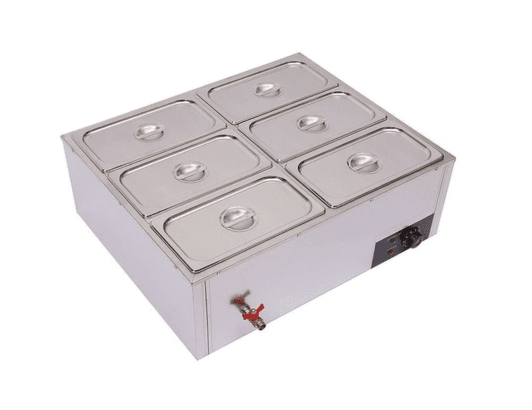 6-Pan with 6 Covers Commercial Food Warmer 7L 850W F6093