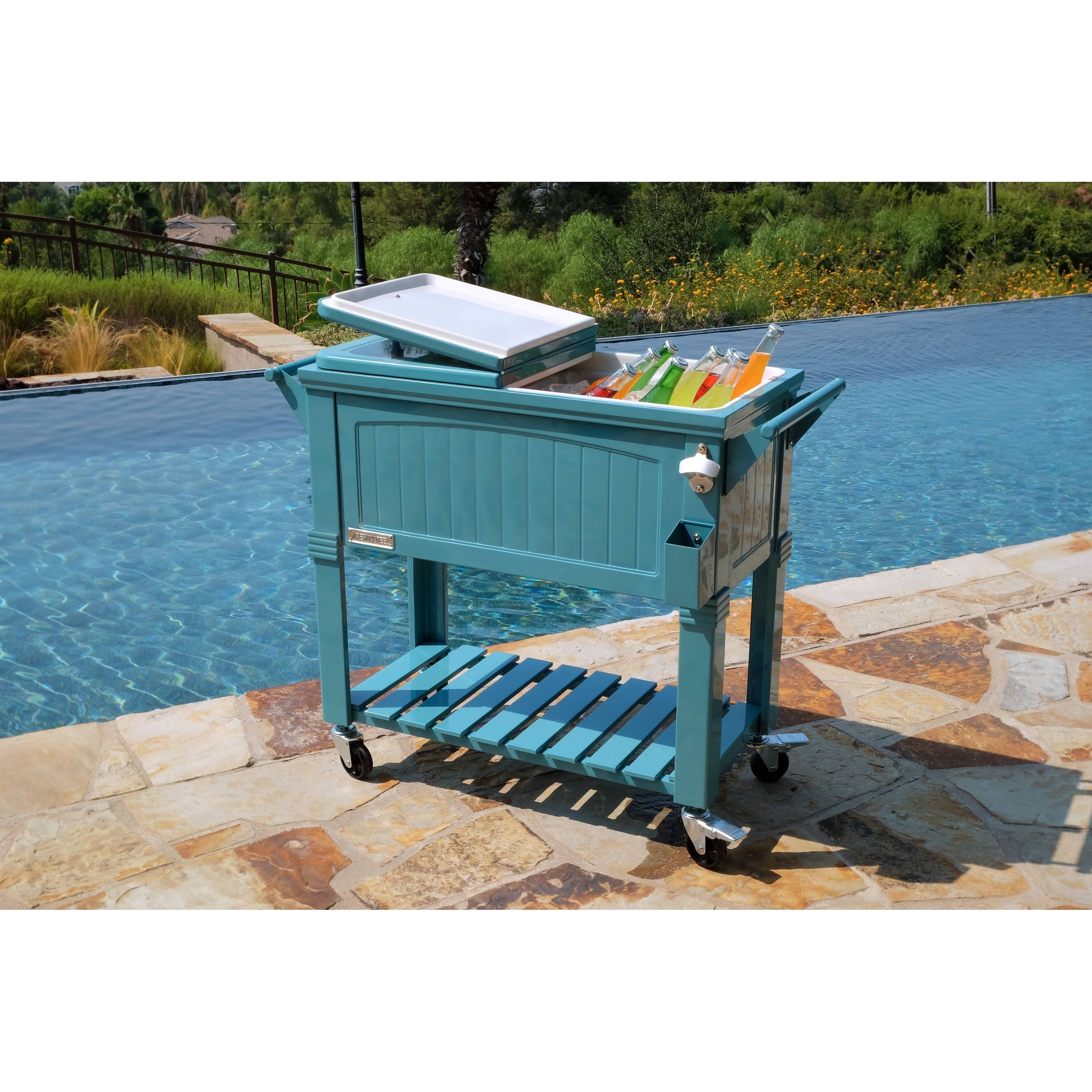 Portable Rolling Patio Cooler 80 qt. R720
