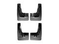 Black Splash Guard MudFlaps for 2013-2016 GMC Acadia, Front & Rear Set H895
