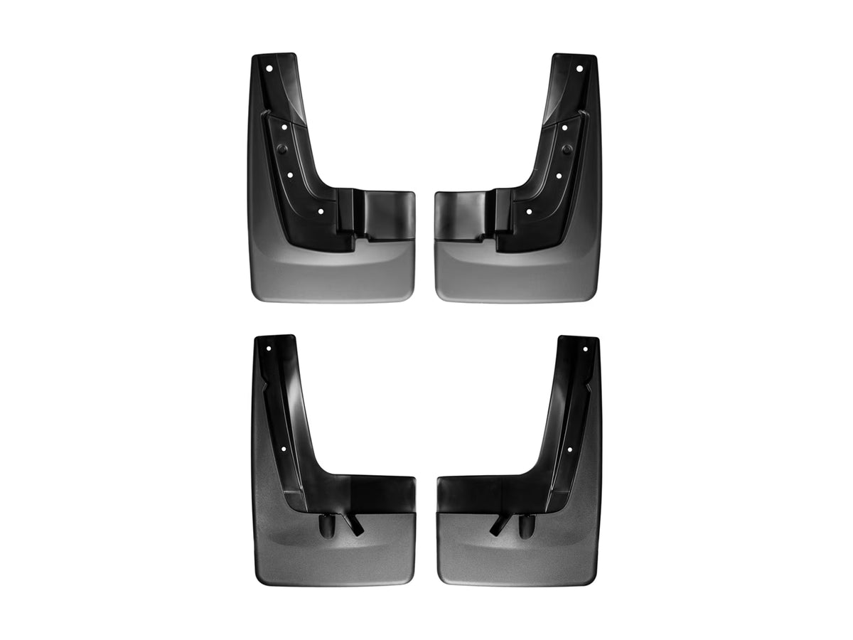 Black Splash Guard MudFlaps for 2013-2016 GMC Acadia, Front & Rear Set H895