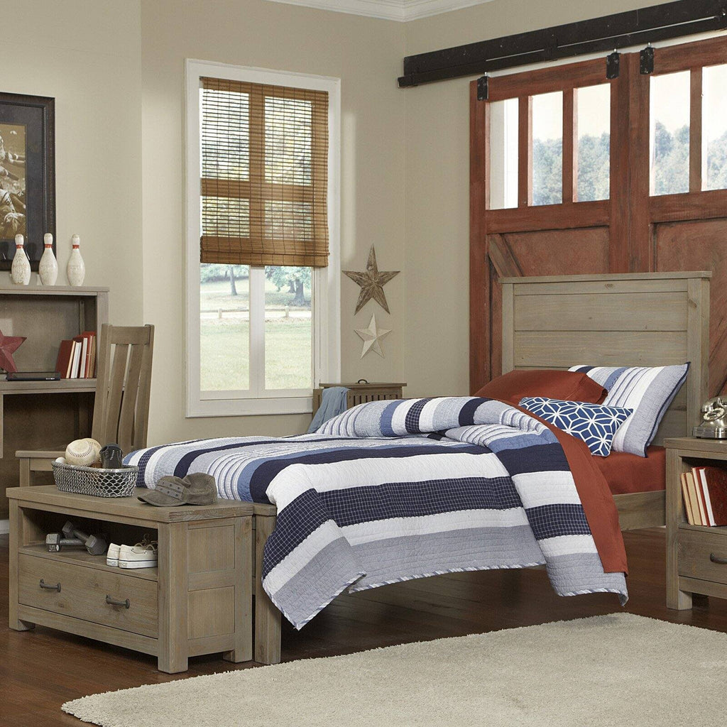 Twin Panel Bed with Trundle G738