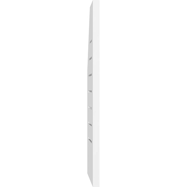 Half Octagon Top Right Surface Mount PVC Gable Vent I596
