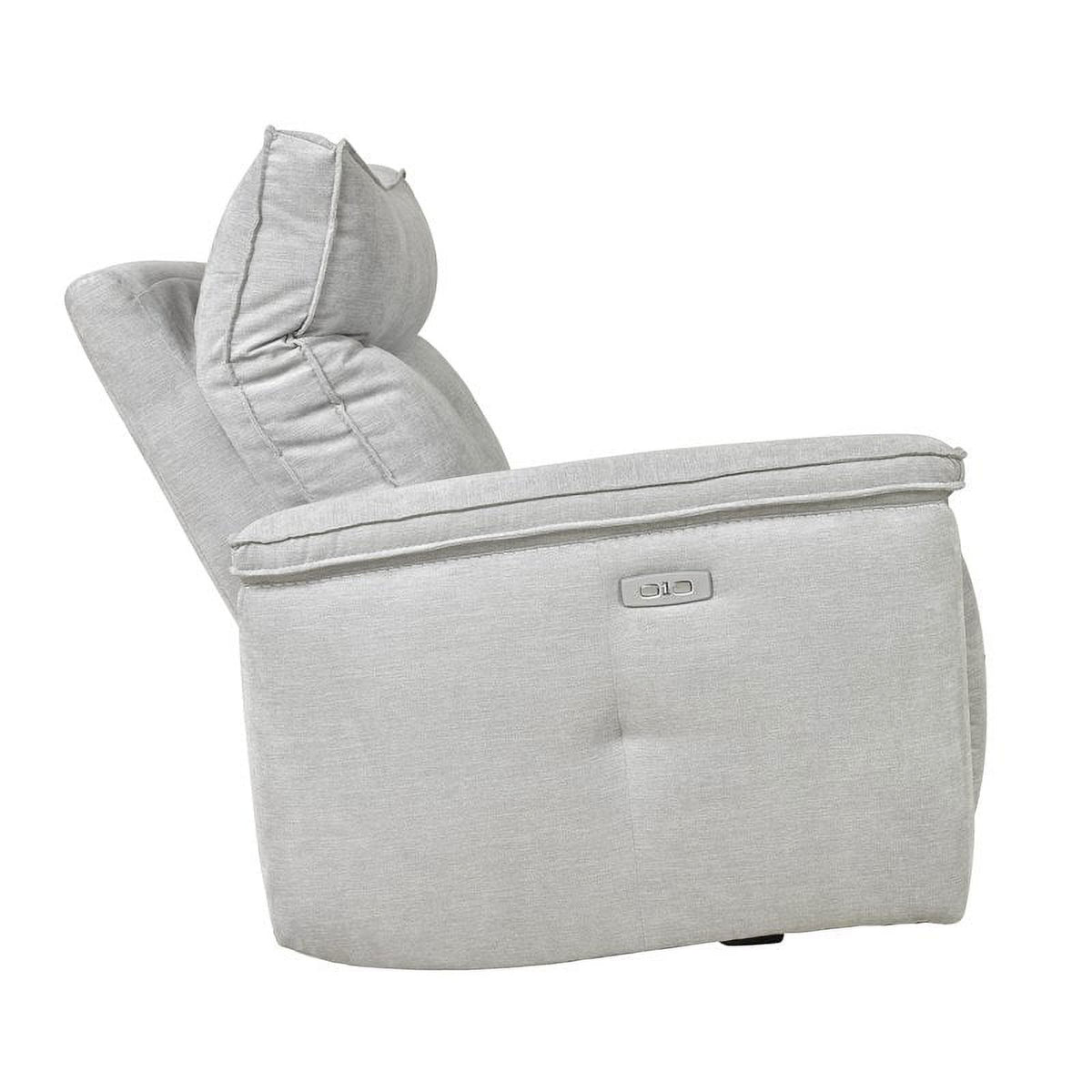 3-Piece Wood & Fabric Sofa in Mist Gray S2990