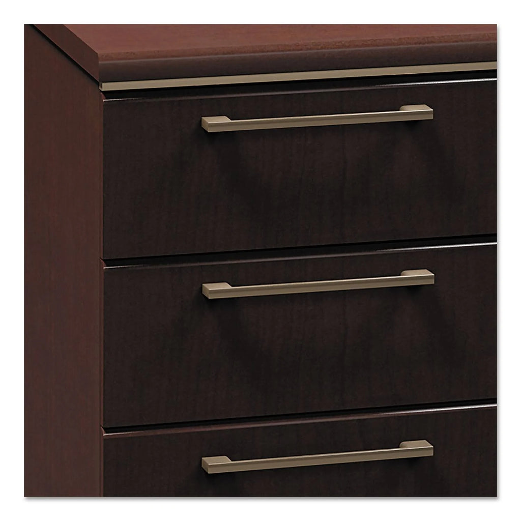 72w Double Pedestal Desk Mocha Cherry W6716