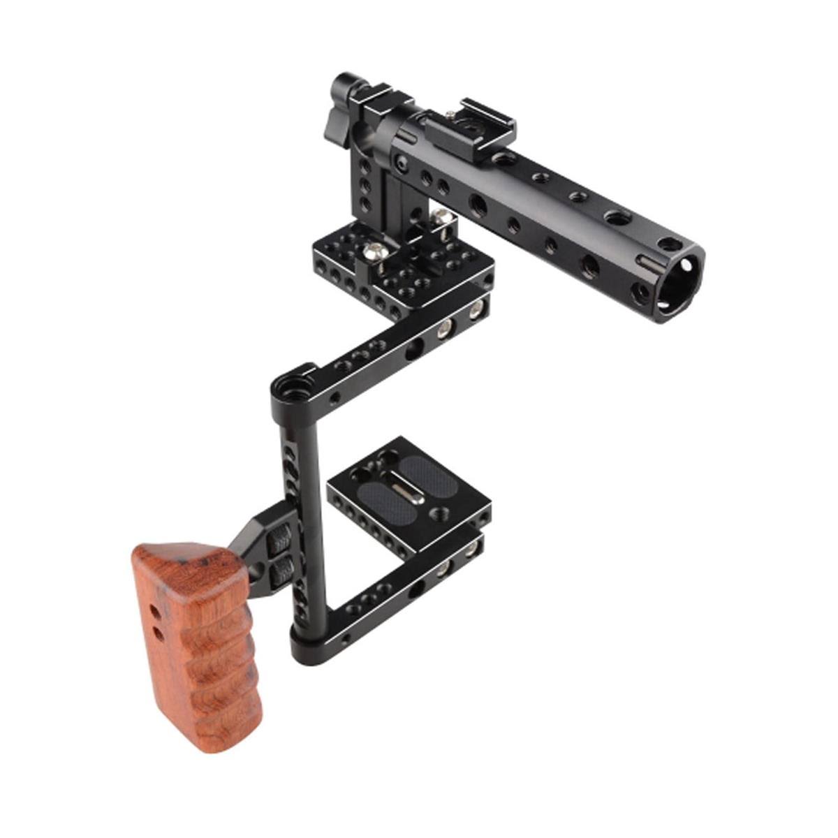 Camera Cage with Top Handle and Wood Grip X22242
