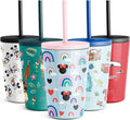 12oz Insulated Stainless Steel Kids Tumbler with Lid and Straw M486