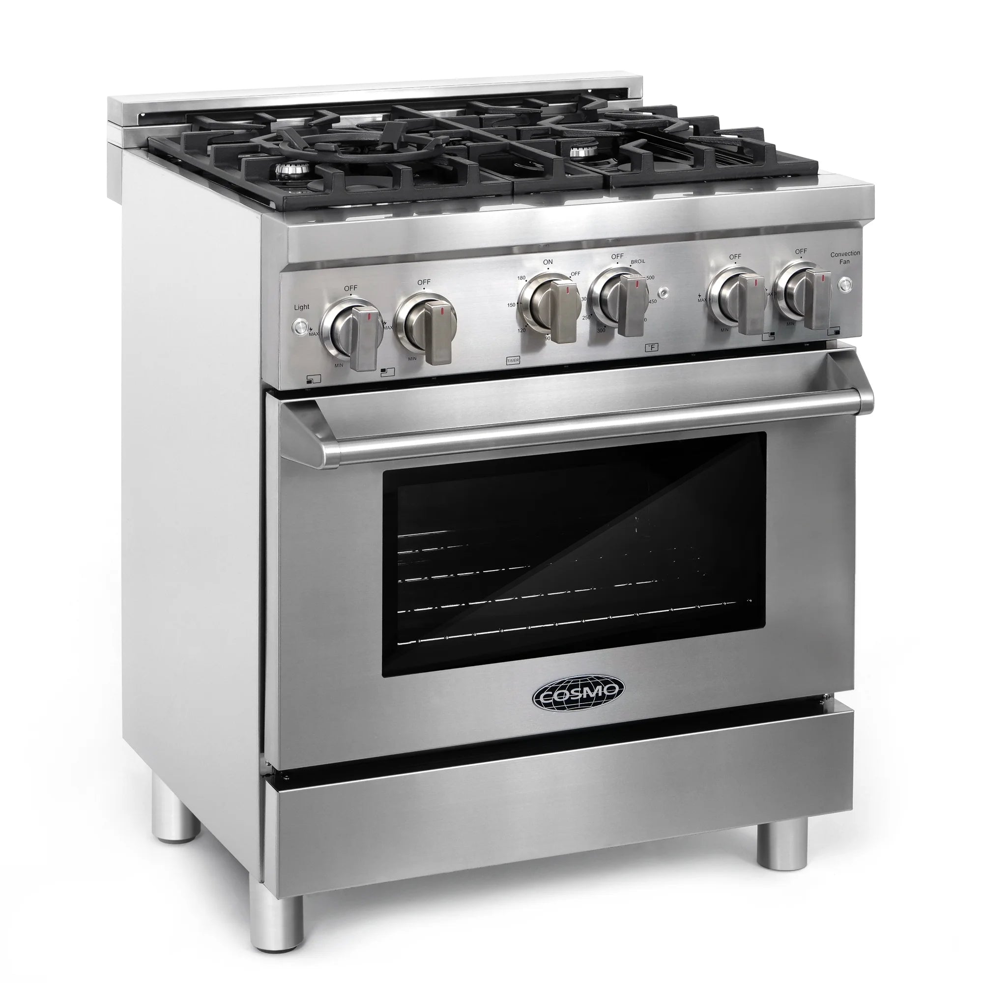 5 Piece Kitchen Appliance Package with Gas Range, Range Hood, Dishwasher, French Door Refrigerator & Wine Refrigerator R761