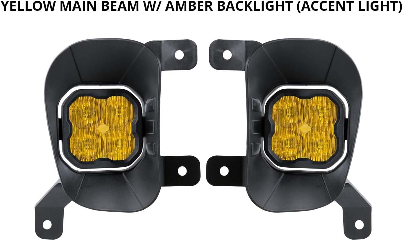 SS3 LED Fog Light Kit for Ram 1500 2013-2018, White SAE/DOT W274922