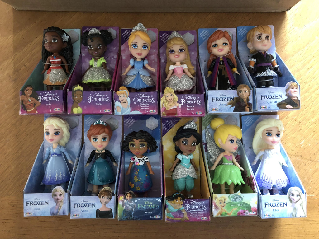 12 Pc Poseable Princess Dolls G808