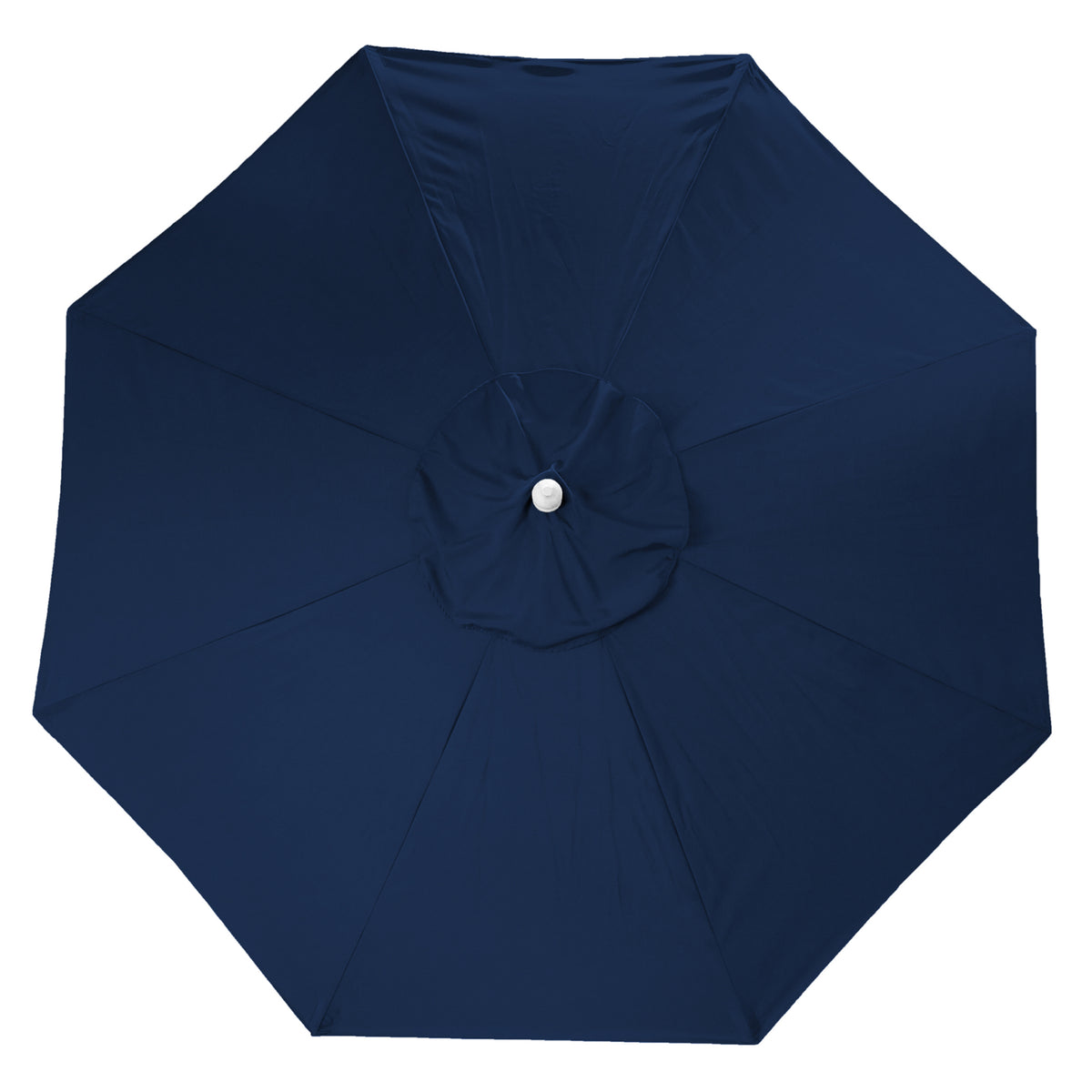 Navy Solid Octagon Folding Patio Umbrella with Push-Button Tilt and Crank Opening A5845