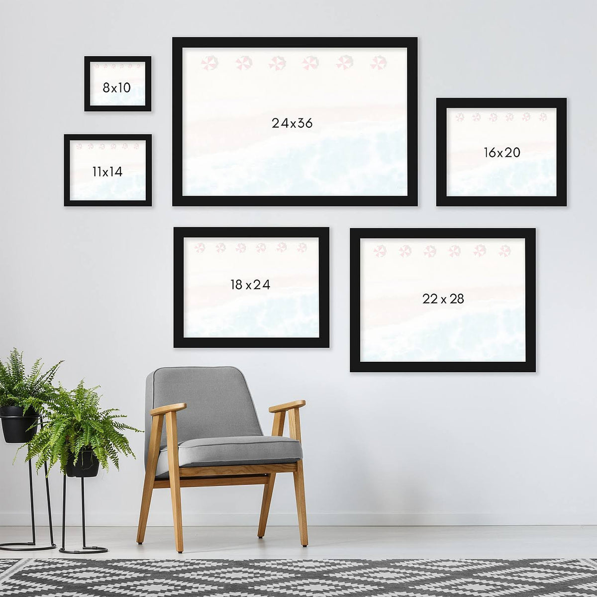 Black Framed Print 18x24 G576