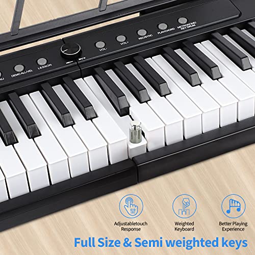 88 Key Semi Weighted Digital Piano with Bluetooth MIDI Q801