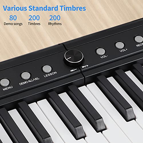 88 Key Semi Weighted Digital Piano with Bluetooth MIDI Q801