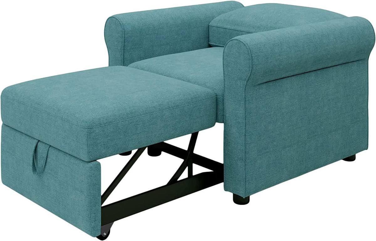 Teal 3-In-1 Single Sofa Bed W9185